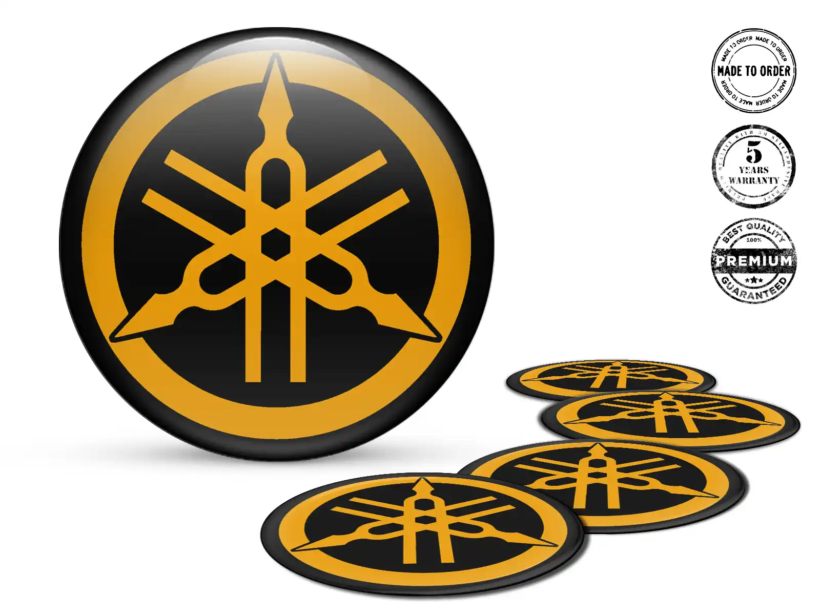 Yamaha Radaufkleber Stil Rennsport-Silikon-Badges